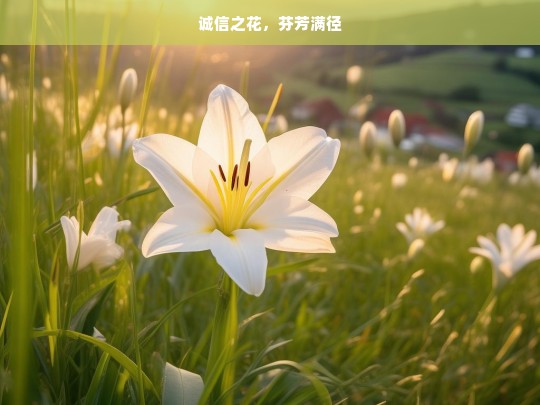 诚信之花，芬芳满径，诚信之花，满径芬芳