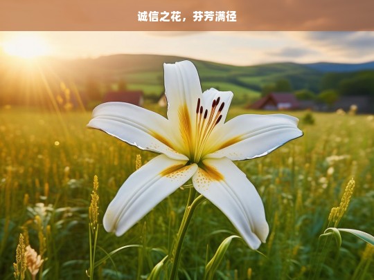 诚信之花，芬芳满径，绽放的诚信之花