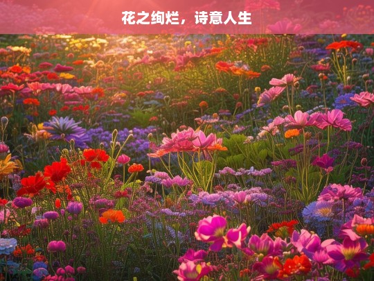 花之绚烂，诗意人生，花与诗意共绘绚烂人生