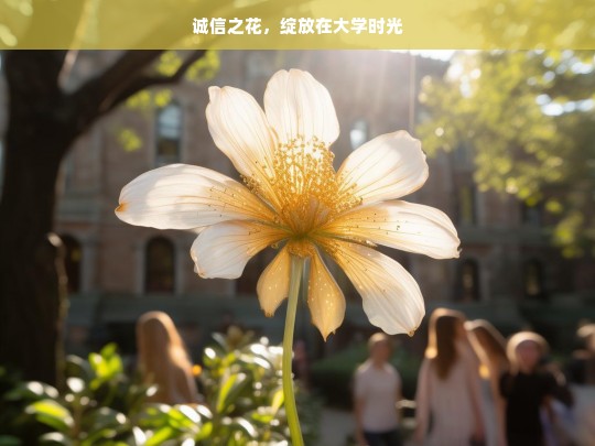 诚信之花，绽放在大学时光，诚信之花于大学时光绽放