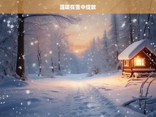 温暖在雪中绽放，雪中绽放的温暖