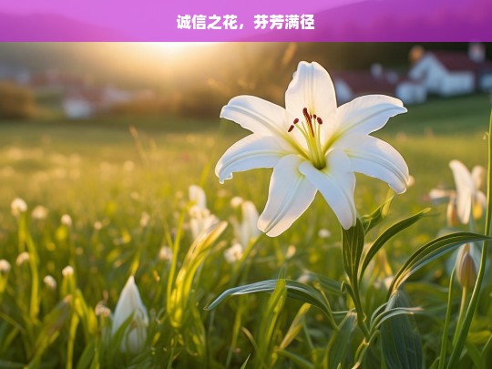 诚信之花，芬芳满径，绽放的诚信之花