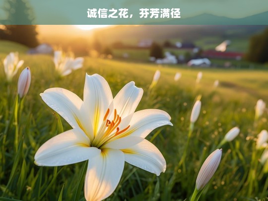 诚信之花，芬芳满径，诚信之花，芬芳满径