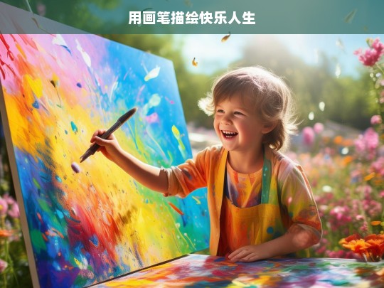 用画笔描绘快乐人生，画笔与快乐人生