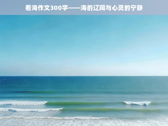 海的辽阔与心灵的宁静——看海有感