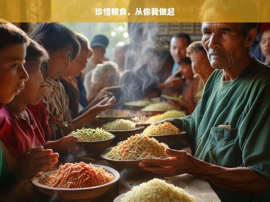 珍惜粮食，从你我做起，珍惜粮食，你我同行