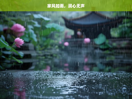 家风如雨，润心无声，家风，无声润心之雨