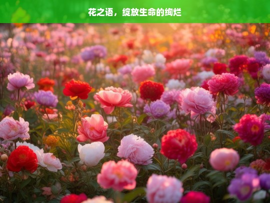 花之语，绽放生命的绚烂，花之语，生命绚烂绽放